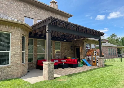 pergola at the backyard